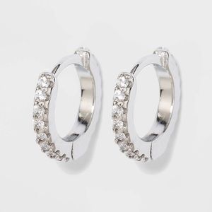 Sterling silver hoop earrings